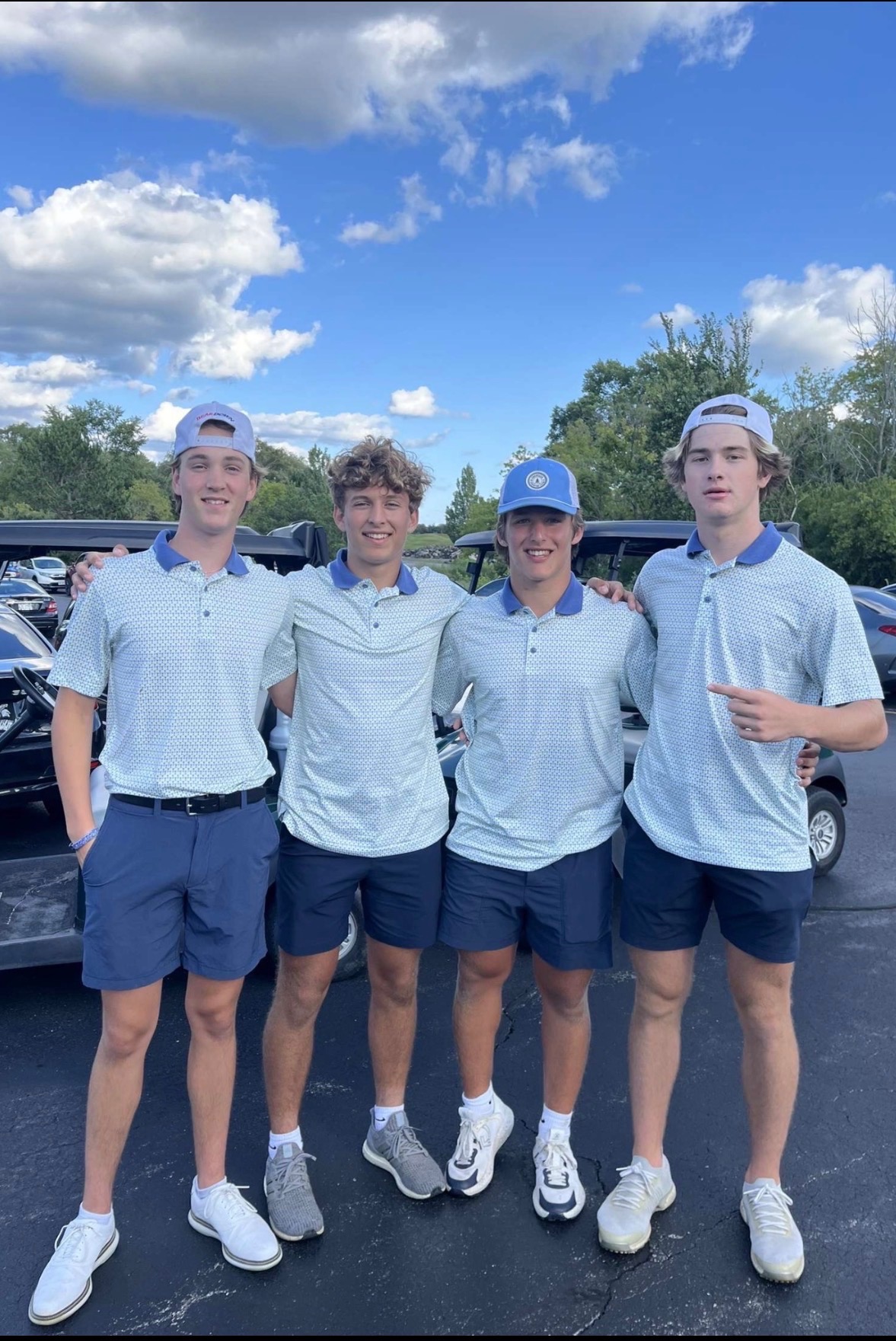 2024 Vernon Open winning team: Nolan McGourthy, Zach Kleiman, Blake Wichman, and Tyler Cook